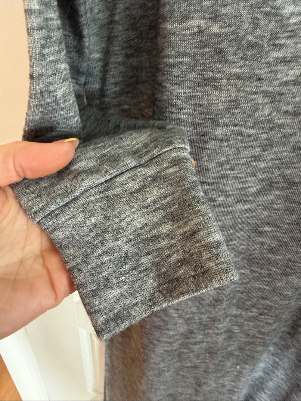 Smash + Tess Grey Knit Crewneck Tunic Sweater Dress - Picture 5 of 5